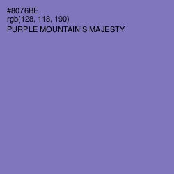 #8076BE - Purple Mountain's Majesty Color Image