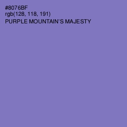 #8076BF - Purple Mountain's Majesty Color Image
