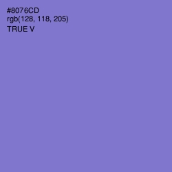 #8076CD - True V Color Image