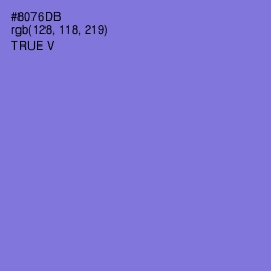 #8076DB - True V Color Image