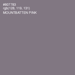 #807783 - Mountbatten Pink Color Image