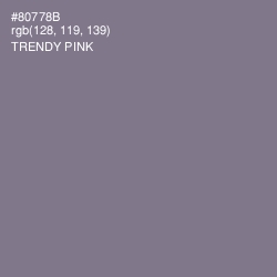 #80778B - Trendy Pink Color Image