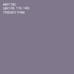 #80778C - Trendy Pink Color Image