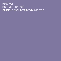 #8077A1 - Purple Mountain's Majesty Color Image
