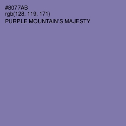 #8077AB - Purple Mountain's Majesty Color Image