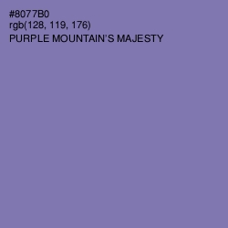 #8077B0 - Purple Mountain's Majesty Color Image