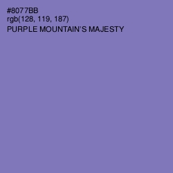 #8077BB - Purple Mountain's Majesty Color Image