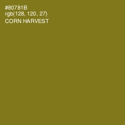 #80781B - Corn Harvest Color Image