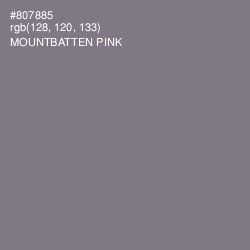 #807885 - Mountbatten Pink Color Image