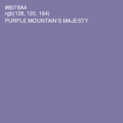 #8078A4 - Purple Mountain's Majesty Color Image