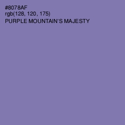 #8078AF - Purple Mountain's Majesty Color Image