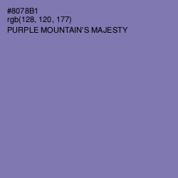 #8078B1 - Purple Mountain's Majesty Color Image