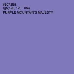 #8078B8 - Purple Mountain's Majesty Color Image