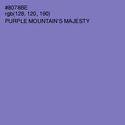 #8078BE - Purple Mountain's Majesty Color Image