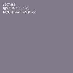 #807989 - Mountbatten Pink Color Image