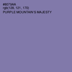 #8079AA - Purple Mountain's Majesty Color Image