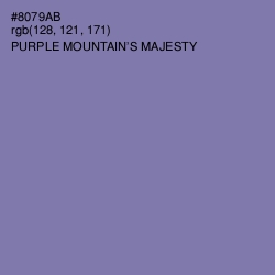 #8079AB - Purple Mountain's Majesty Color Image