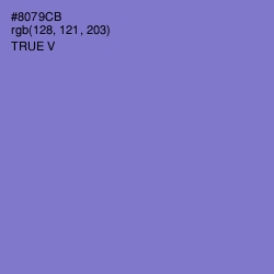 #8079CB - True V Color Image