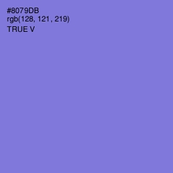#8079DB - True V Color Image