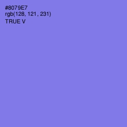 #8079E7 - True V Color Image