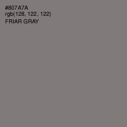 #807A7A - Friar Gray Color Image