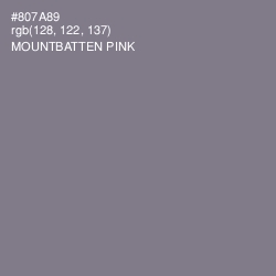 #807A89 - Mountbatten Pink Color Image