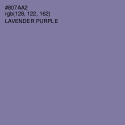 #807AA2 - Lavender Purple Color Image