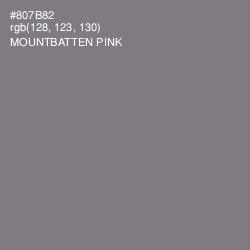 #807B82 - Mountbatten Pink Color Image