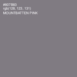 #807B83 - Mountbatten Pink Color Image