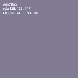 #807B93 - Mountbatten Pink Color Image