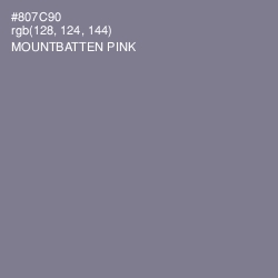 #807C90 - Mountbatten Pink Color Image