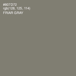 #807D72 - Friar Gray Color Image