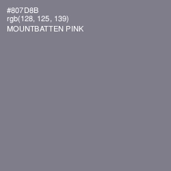 #807D8B - Mountbatten Pink Color Image