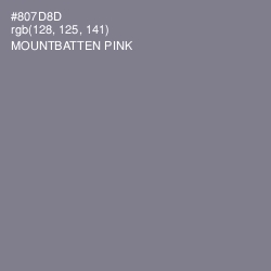 #807D8D - Mountbatten Pink Color Image