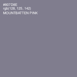 #807D8E - Mountbatten Pink Color Image