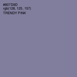 #807D9D - Trendy Pink Color Image
