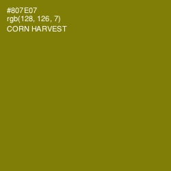 #807E07 - Corn Harvest Color Image