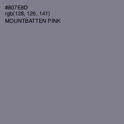 #807E8D - Mountbatten Pink Color Image