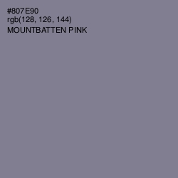 #807E90 - Mountbatten Pink Color Image