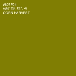 #807F04 - Corn Harvest Color Image