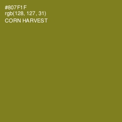 #807F1F - Corn Harvest Color Image