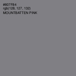 #807F84 - Mountbatten Pink Color Image