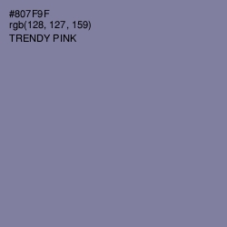#807F9F - Trendy Pink Color Image
