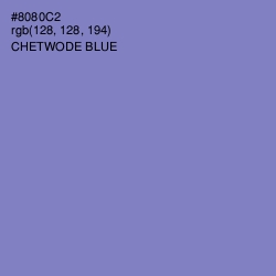 #8080C2 - Chetwode Blue Color Image