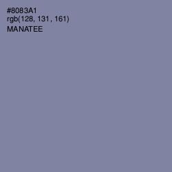 #8083A1 - Manatee Color Image