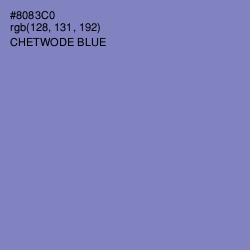 #8083C0 - Chetwode Blue Color Image