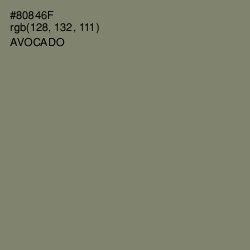 #80846F - Avocado Color Image