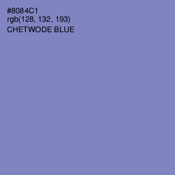 #8084C1 - Chetwode Blue Color Image