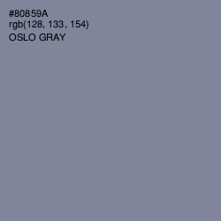 #80859A - Oslo Gray Color Image