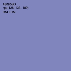 #8085BD - Bali Hai Color Image